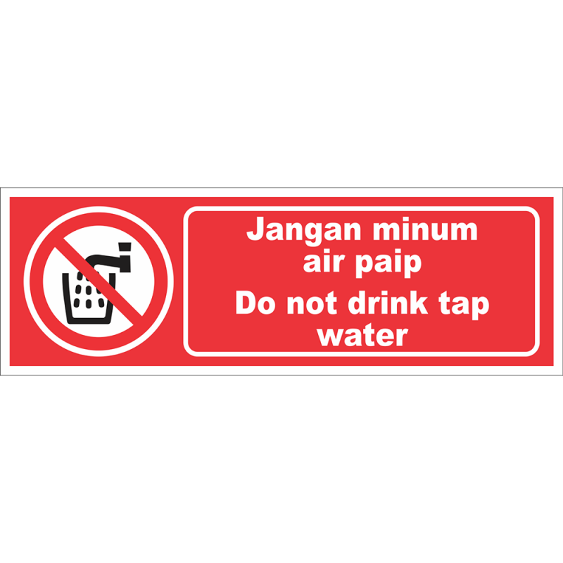 Do not drink tap water